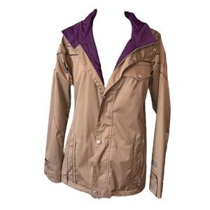 Burton Dry Ride Purple and Green Ski Coat